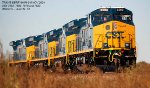 CSX AC4400CWM units 7593, 7589, 7576 and 7583